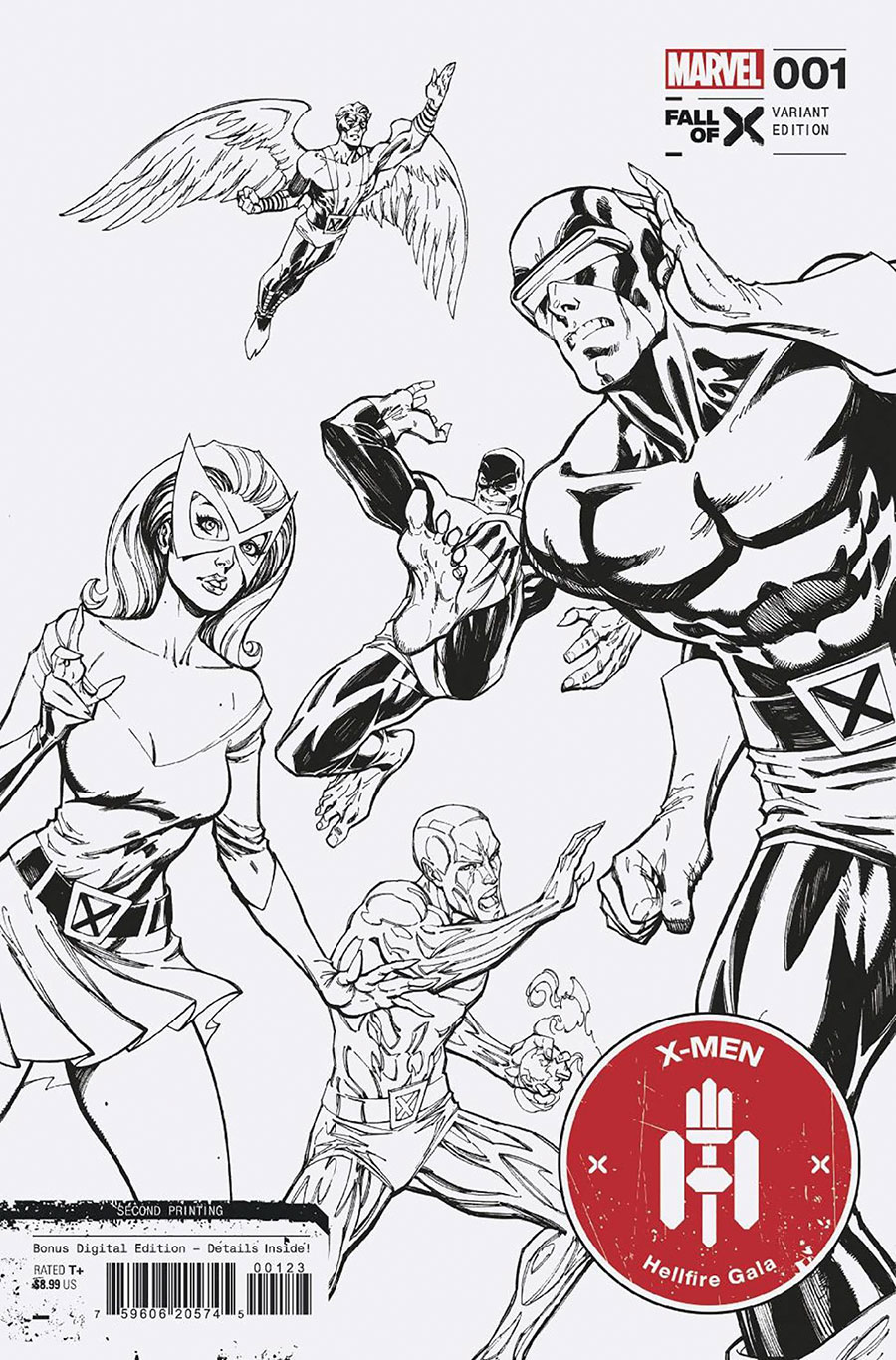 X-Men Hellfire Gala 2023 #1 (One Shot) Cover N 2nd Ptg Incentive J Scott Campbell Variant Cover