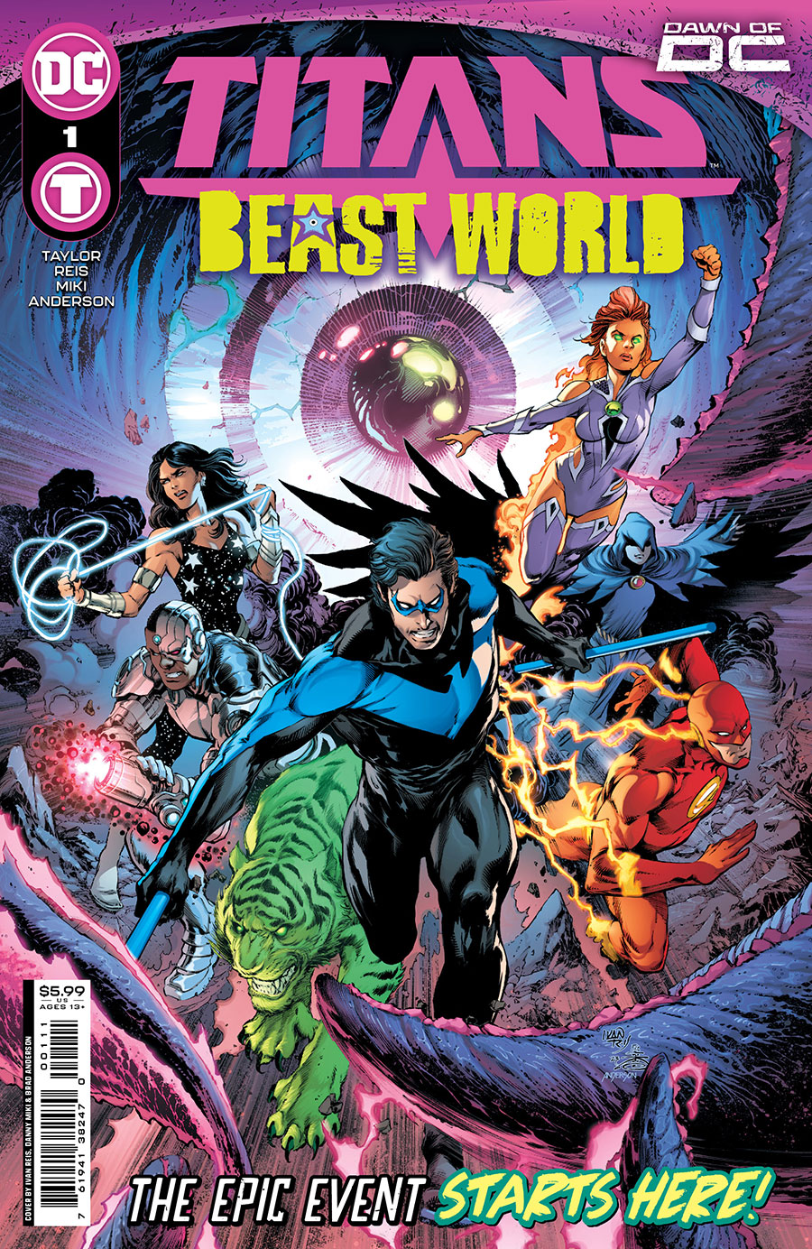 Titans Beast World #1 Cover A Regular Ivan Reis & Danny Miki Cover