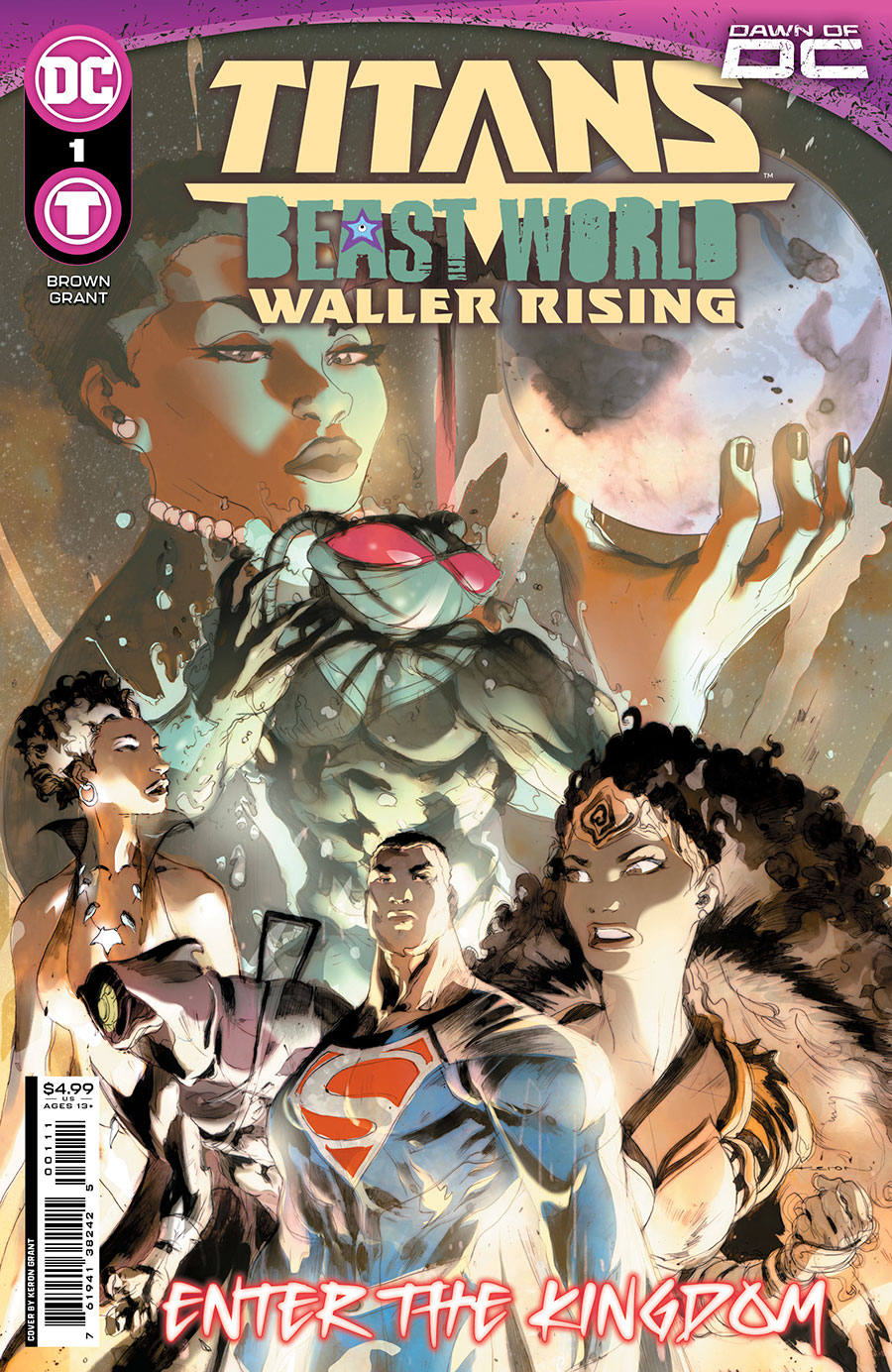 Titans Beast World Waller Rising #1 (One Shot) Cover A Regular Keron Grant Cover