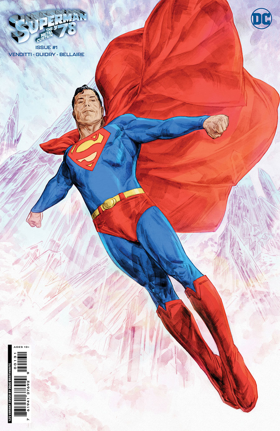 Superman 78 The Metal Curtain #1 Cover E Incentive Doug Braithwaite Card Stock Variant Cover