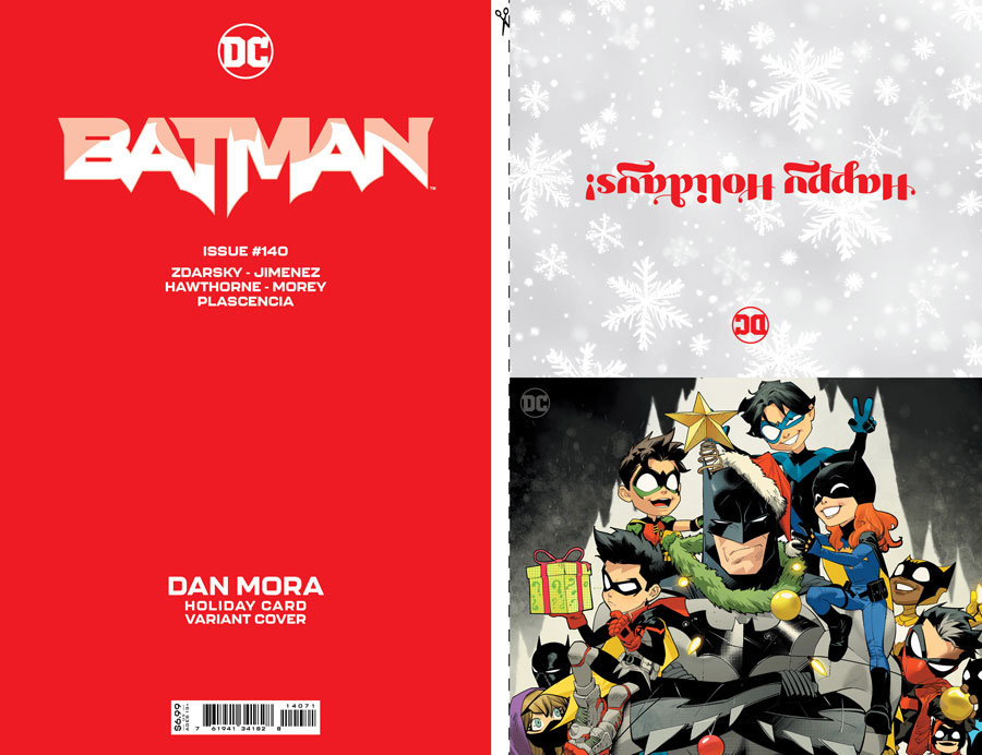 Batman Vol 3 #140 Cover D Variant Dan Mora DC Holiday Card Special Edition Cover