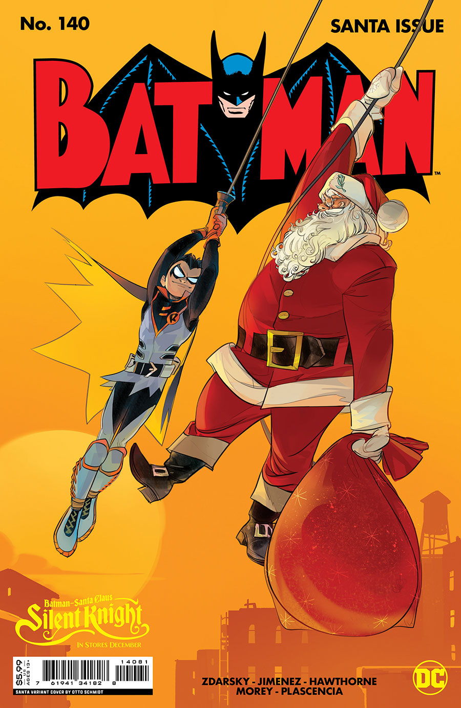 Batman Vol 3 #140 Cover E Variant Otto Schmidt Santa Card Stock Cover