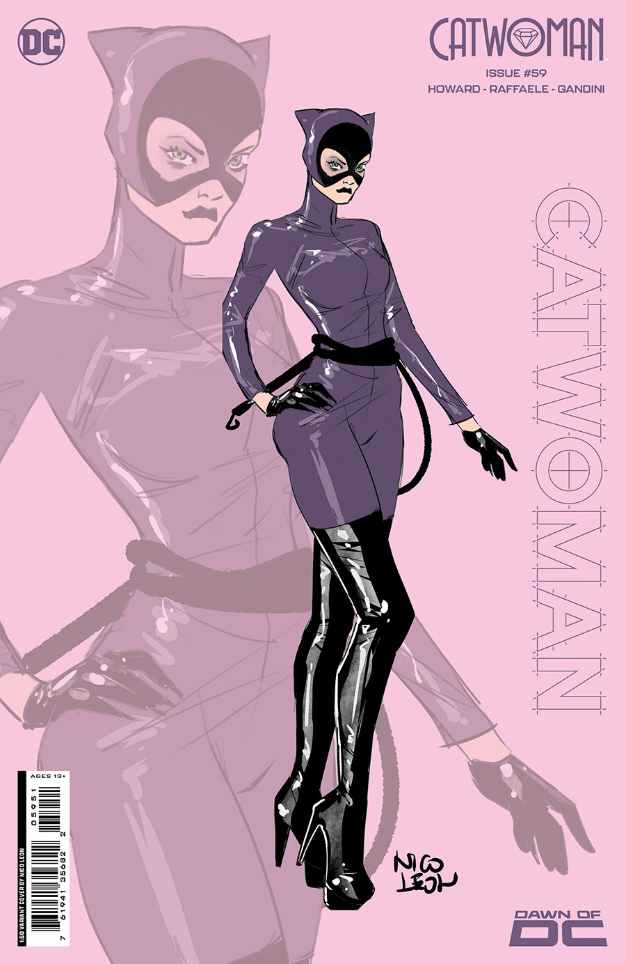 Catwoman Vol 5 #59 Cover E Incentive Nico Leon Card Stock Variant Cover