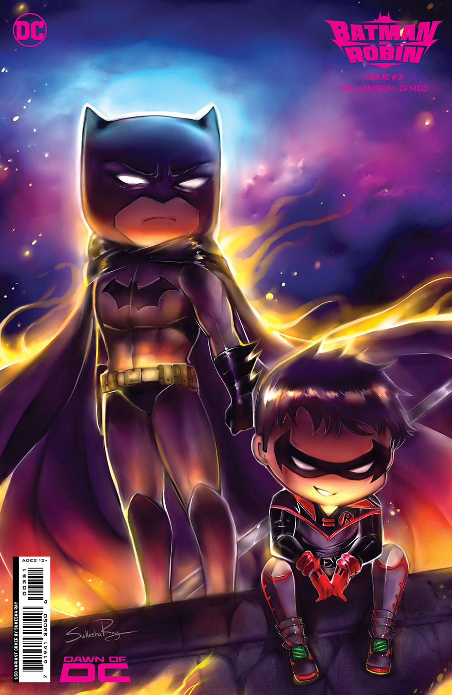 Batman And Robin Vol 3 #3 Cover F Incentive Sukesha Ray Card Stock Variant Cover