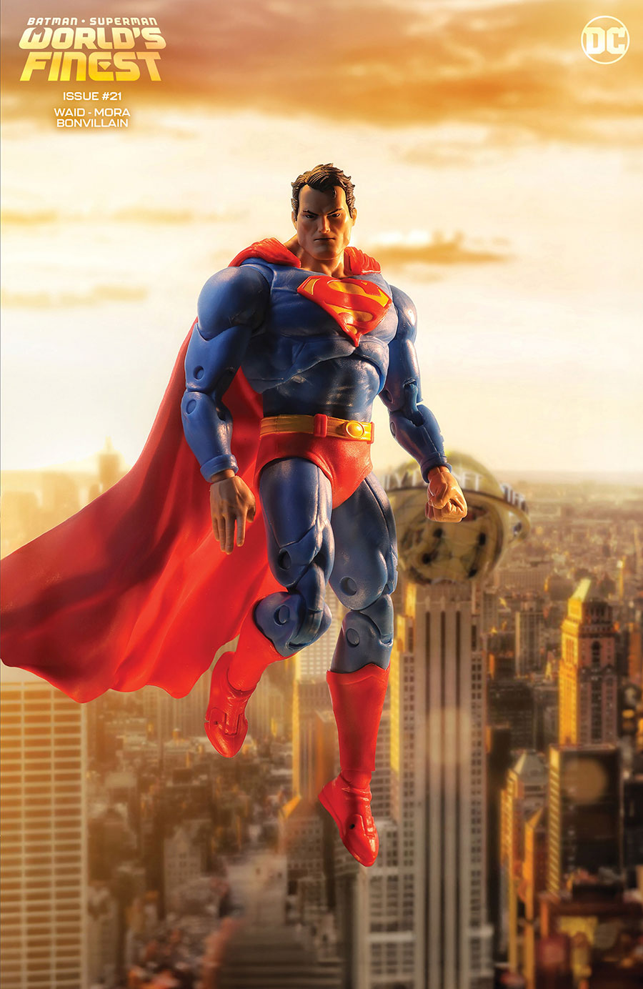 Batman Superman Worlds Finest #21 Cover D Variant Hush Superman McFarlane Toys Action Figure Card Stock Cover