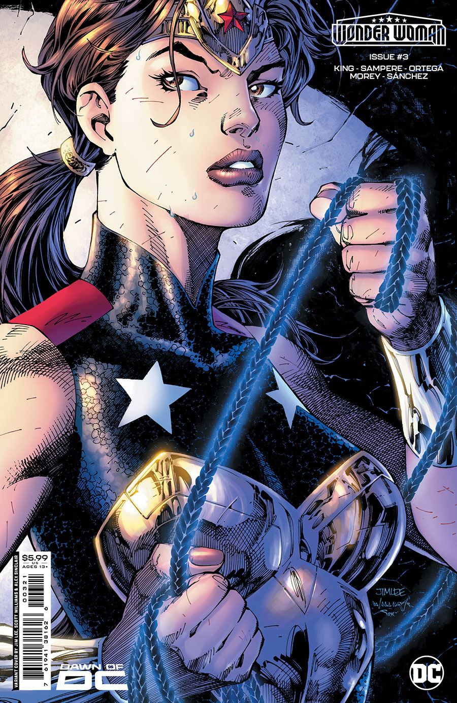 Wonder Woman Vol 6 #3 Cover B Variant Jim Lee Card Stock Cover