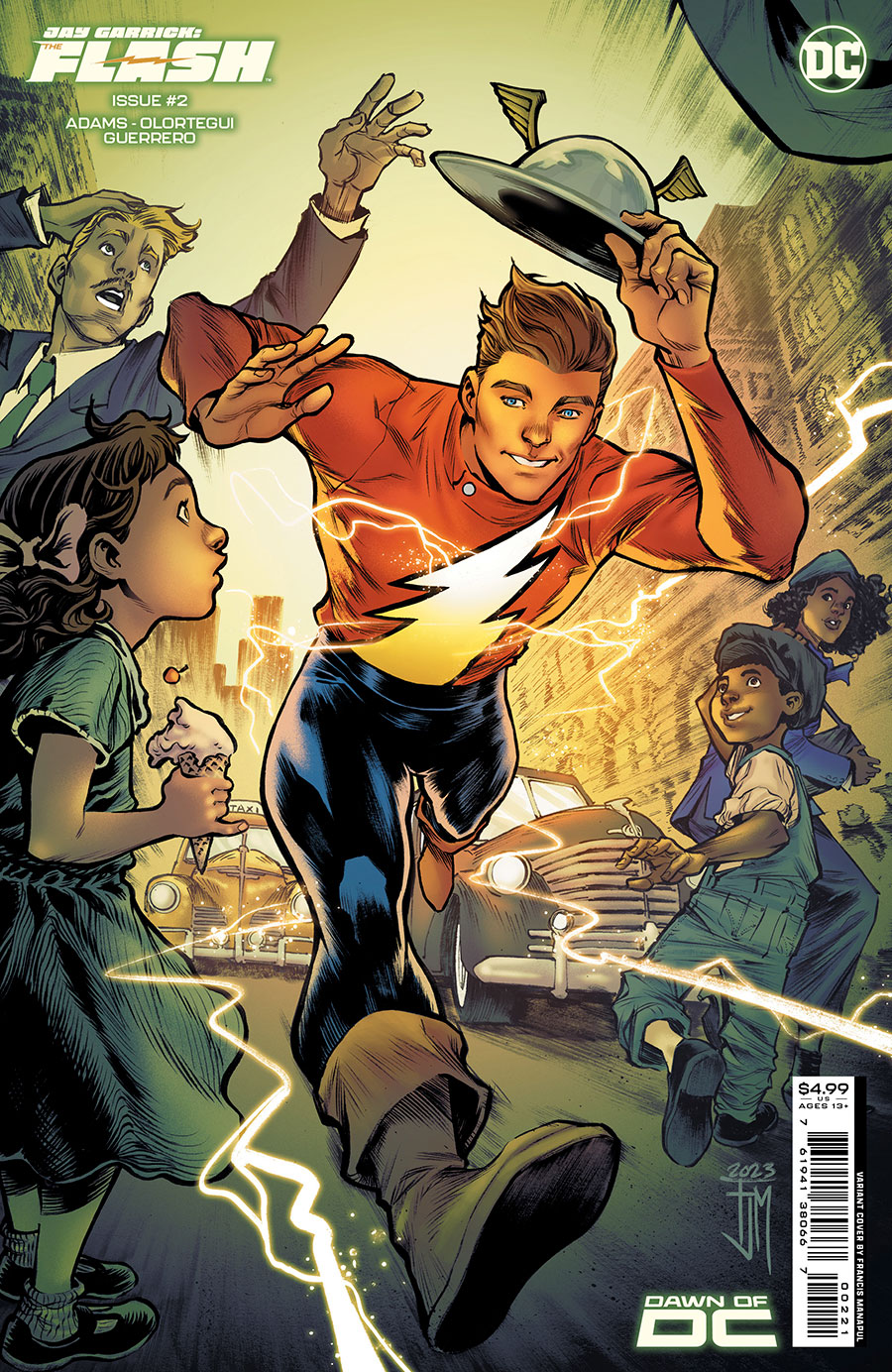 Jay Garrick The Flash #2 Cover B Variant Francis Manapul Card Stock Cover