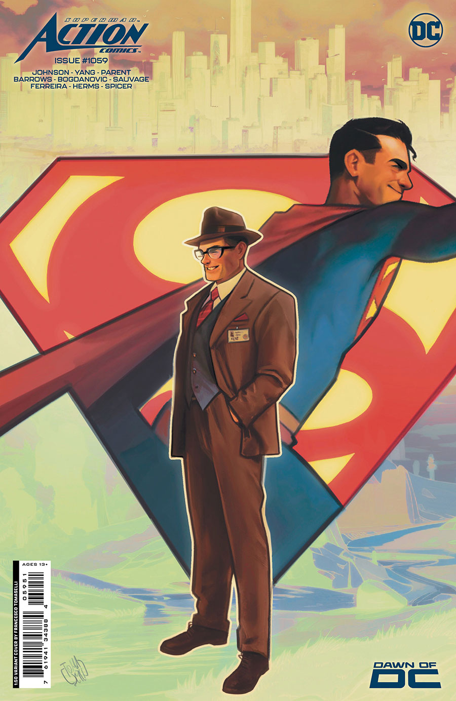 Action Comics Vol 2 #1059 Cover F Incentive Francesco Tomaselli Card Stock Variant Cover