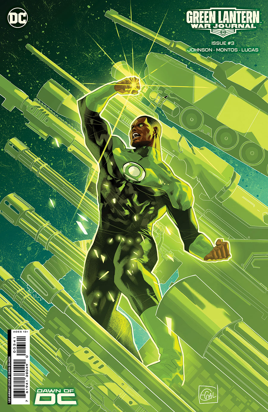 Green Lantern War Journal #3 Cover D Incentive Edwin Galmon Card Stock Variant Cover