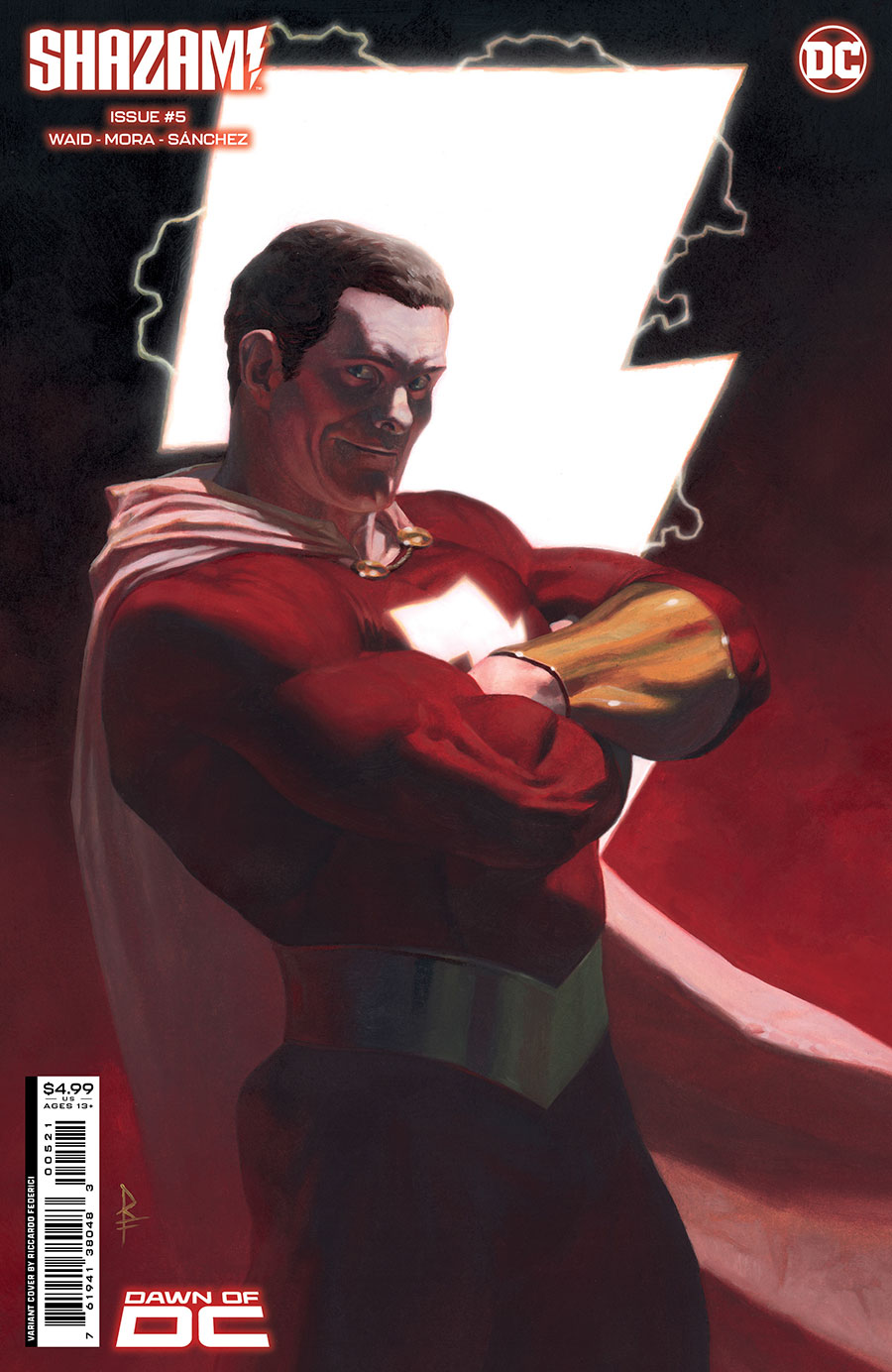 SHAZAM Vol 4 #5 Cover B Variant Riccardo Federici Card Stock Cover