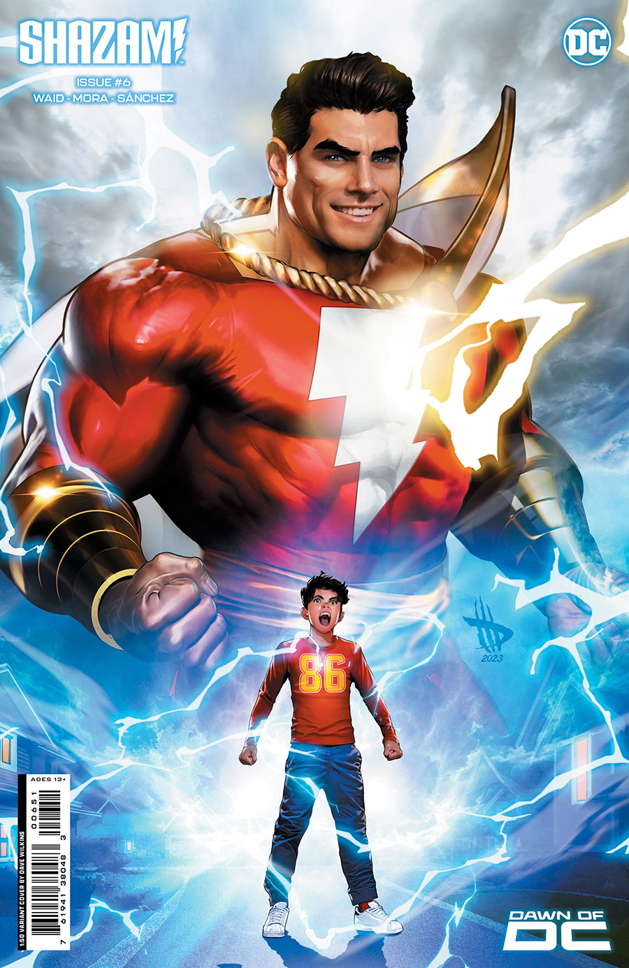 SHAZAM Vol 4 #6 Cover E Incentive Dave Wilkins Card Stock Variant Cover