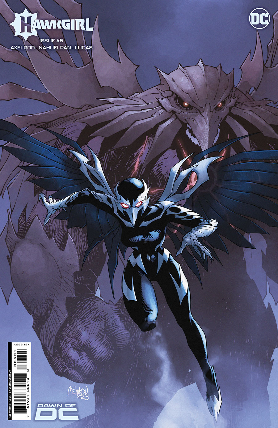 Hawkgirl Vol 2 #5 Cover C Incentive Gleb Melnikov Card Stock Variant Cover