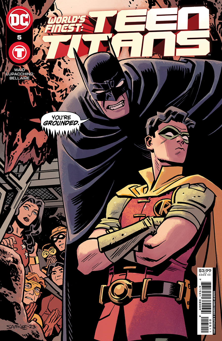 Worlds Finest Teen Titans #5 Cover A Regular Chris Samnee Cover