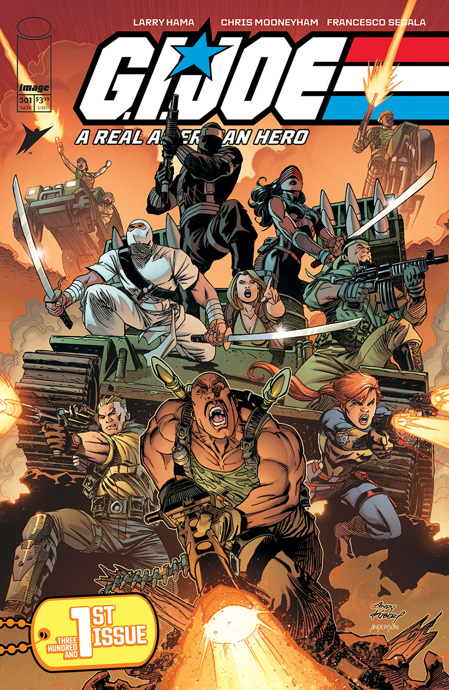 GI Joe A Real American Hero #301 Cover A Regular Brad Anderson & Andy Kubert Cover (Limit 1 Per Customer)