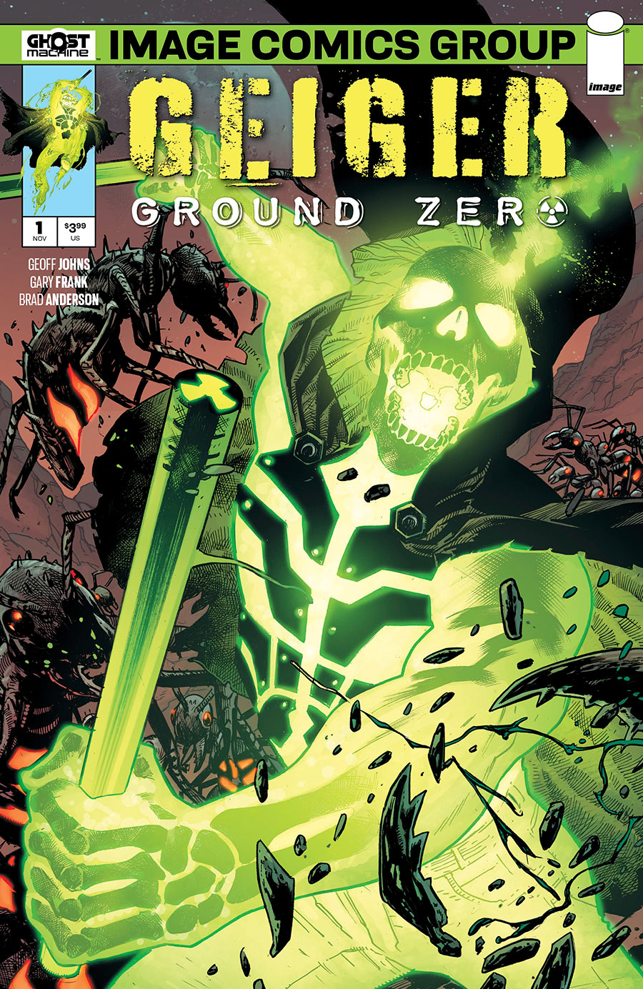 Geiger Ground Zero #1 Cover B Variant Bryan Hitch Silver Age Origin Cover