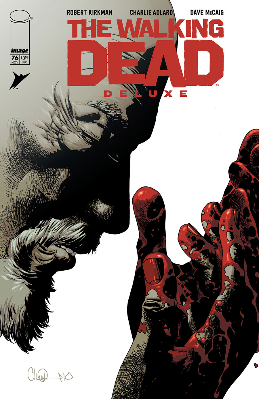 Walking Dead Deluxe #76 Cover B Variant Charlie Adlard & Dave McCaig Cover