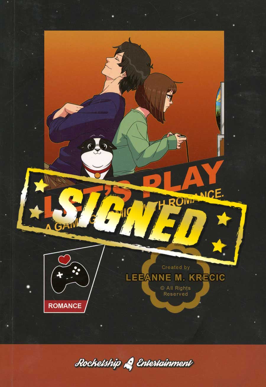 Lets Play Vol 1 TP Variant Gamer Edition Signed By Leeanne Krecic