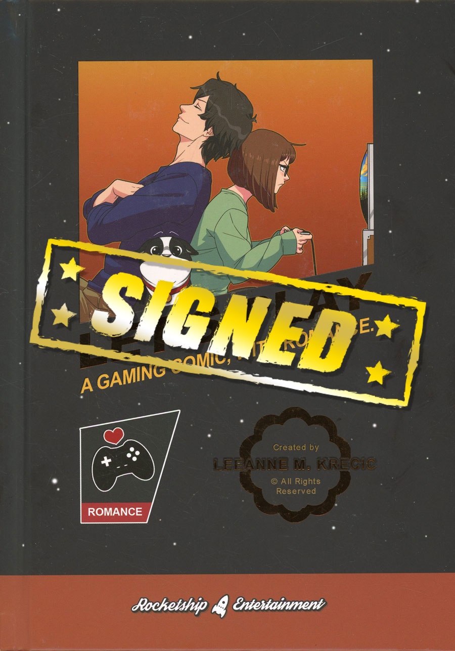 Lets Play Vol 1 HC Variant Gamer Edition Signed By Leeanne Krecic