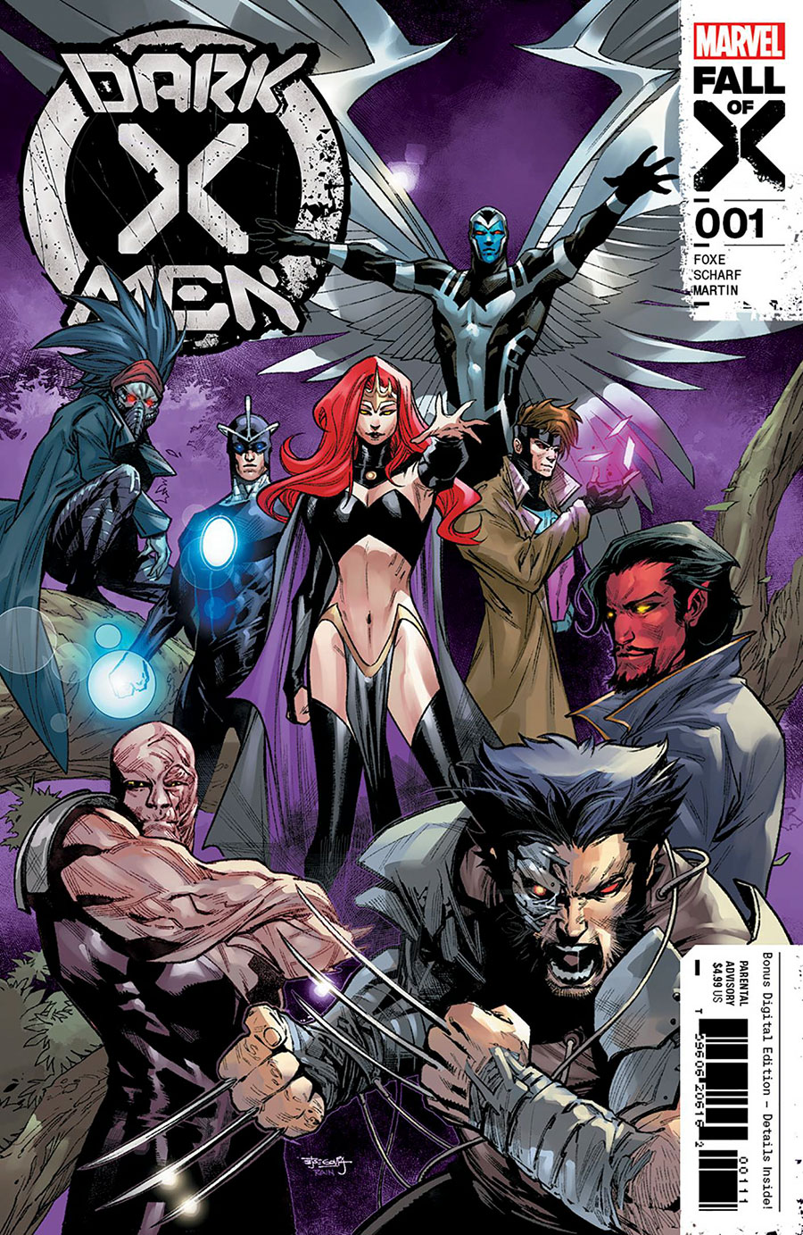 Dark X-Men Vol 2 #1 Cover G 2nd Ptg Stephen Segovia Variant Cover (Fall Of X Tie-In)