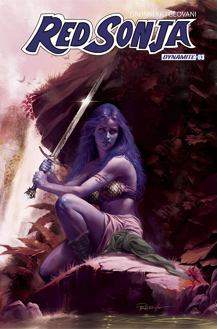 Red Sonja Vol 10 #3 Cover V Variant Lucio Parrillo Ultraviolet Cover