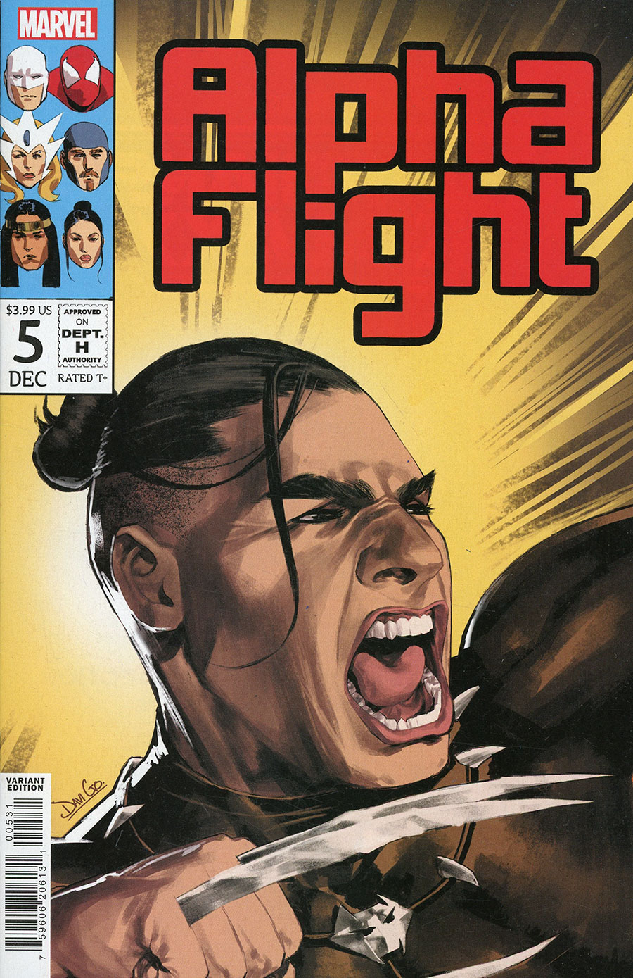 Alpha Flight Vol 5 #5 Cover C Variant Davi Go Homage Cover (Fall Of X Tie-In)