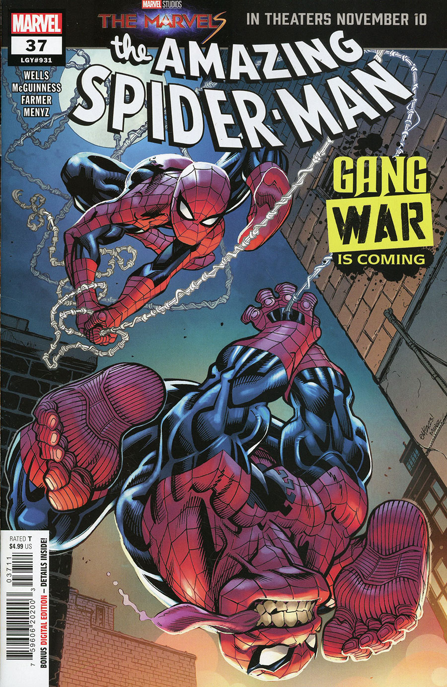 Amazing Spider-Man Vol 6 #37 Cover A Regular Ed McGuinness Cover (Gang War First Strike Tie-In)