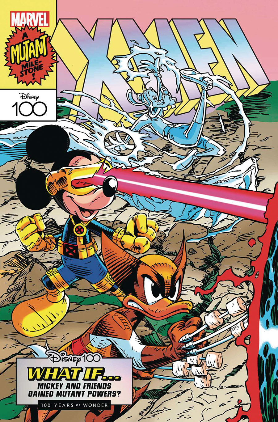 Amazing Spider-Man Vol 6 #39 Cover B Variant Vitale Mangiatordi Disney100 X-Men Cover (Gang War Tie-In)