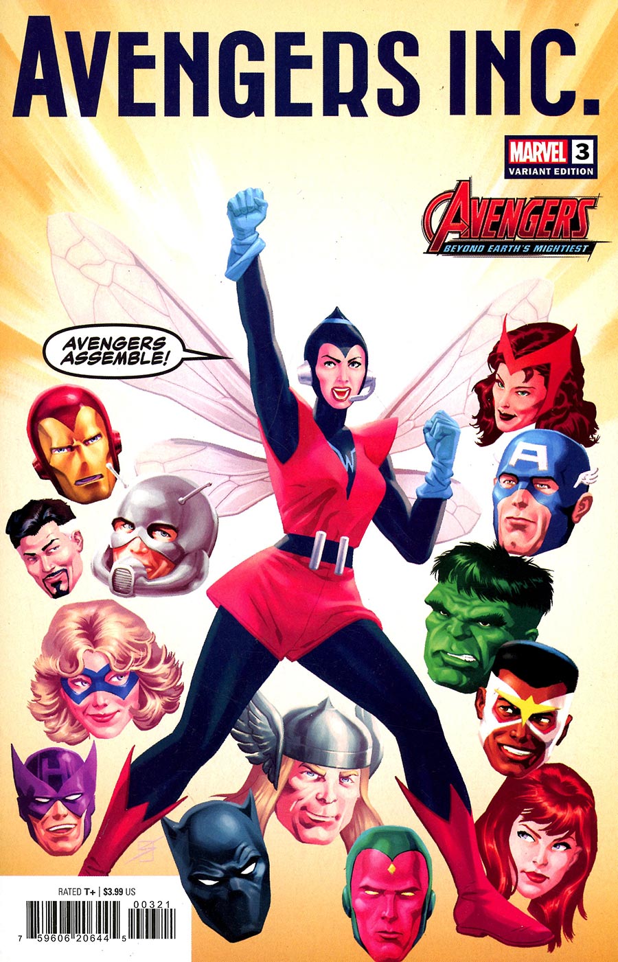 Avengers Inc #3 Cover B Variant Ron Salas Avengers 60th Anniversary Cover