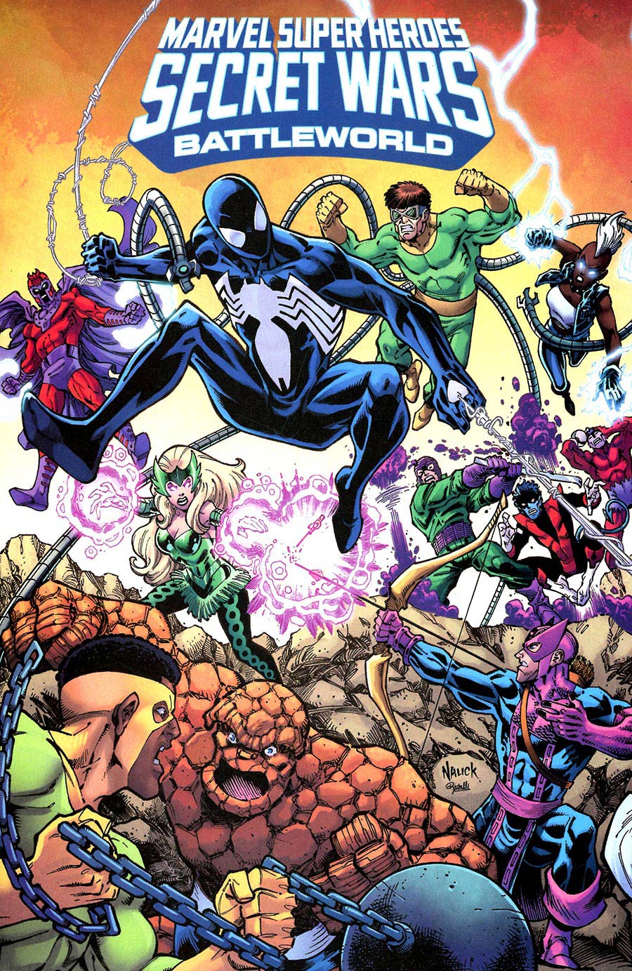 Marvel Super Heroes Secret Wars Battleworld #1 Cover B Variant Todd Nauck Connecting Cover