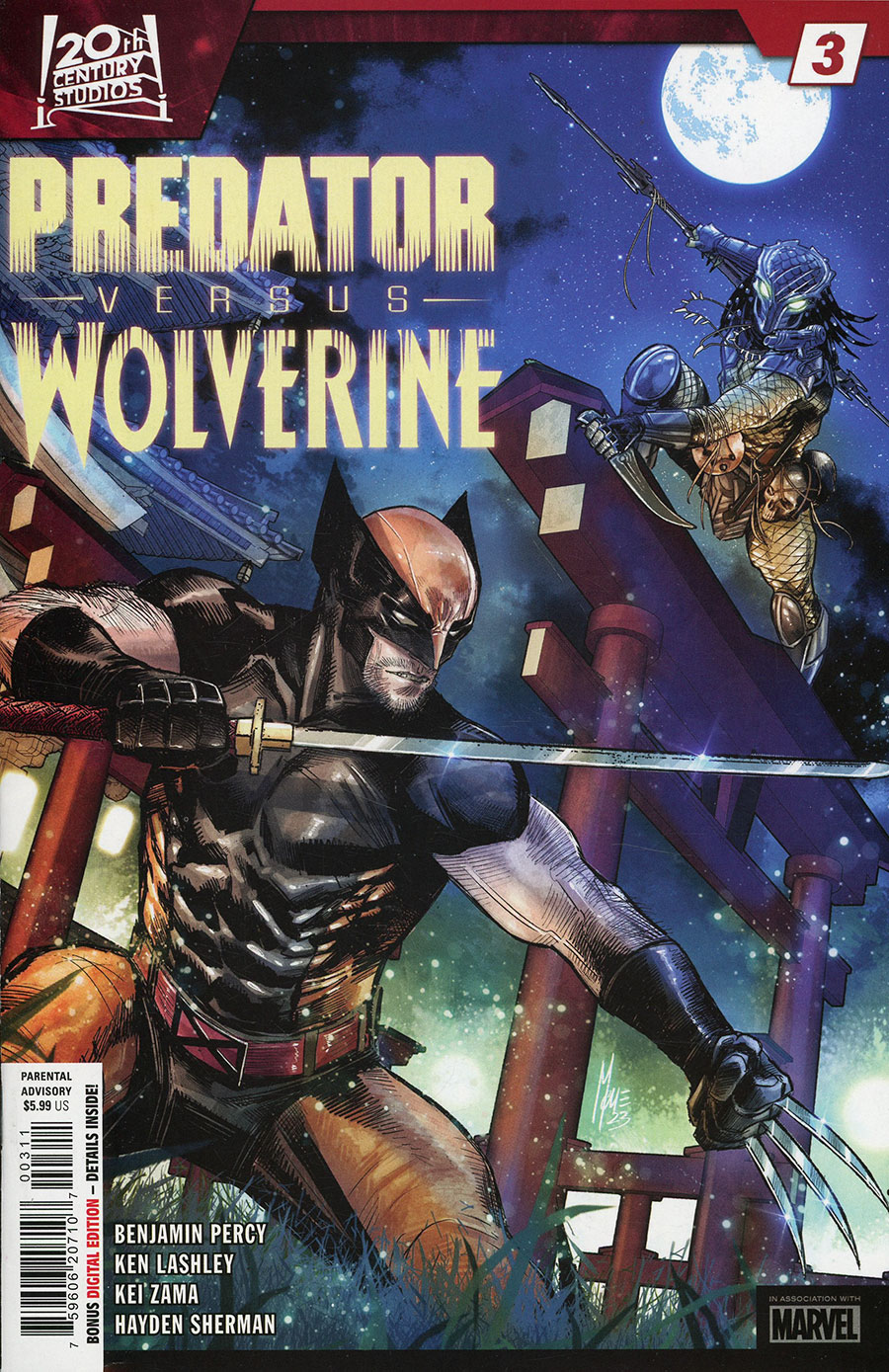 Predator vs Wolverine #3 Cover A Regular Marco Checchetto Cover