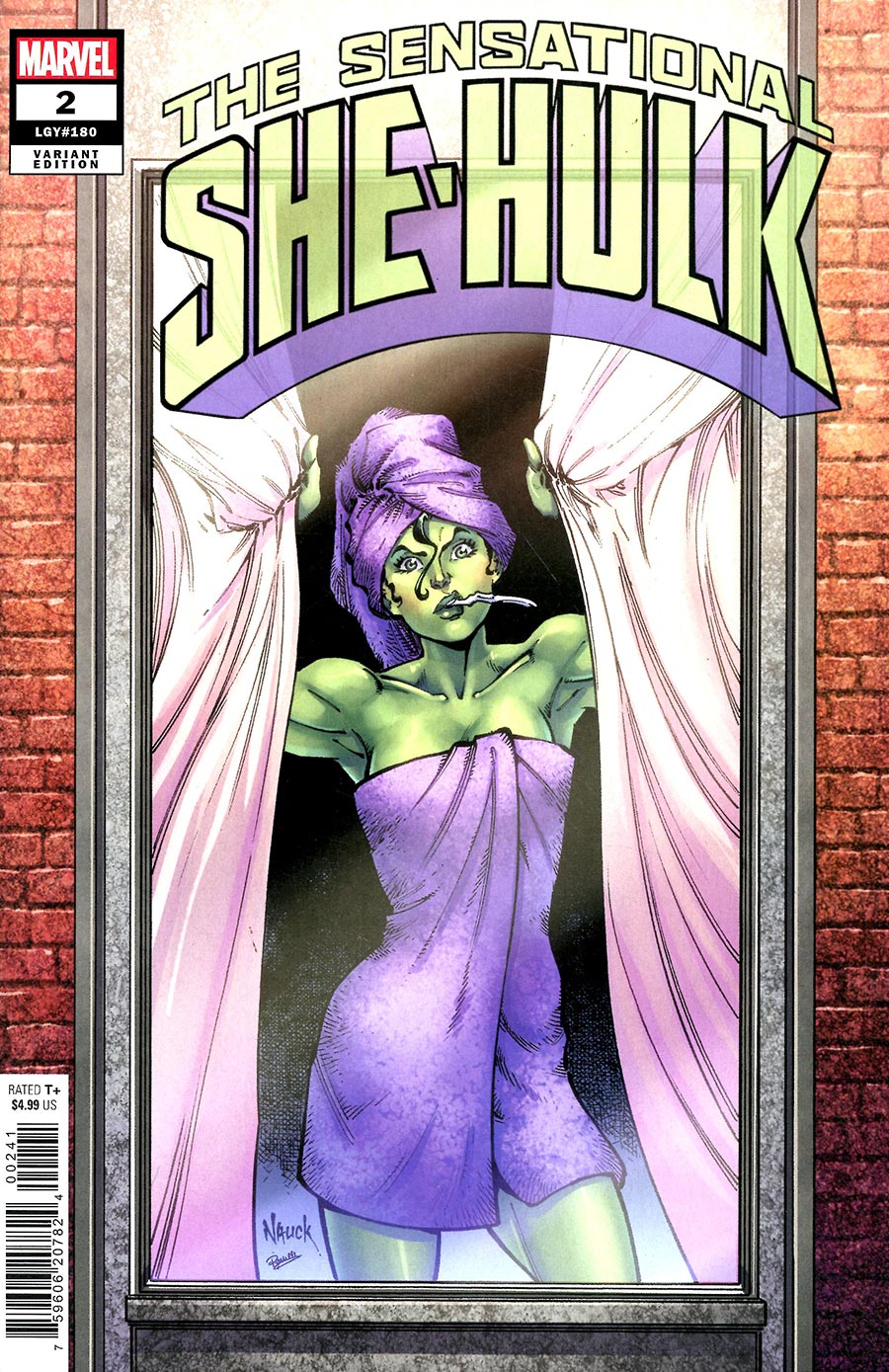 Sensational She-Hulk Vol 2 #2 Cover D Variant Todd Nauck Windowshades Cover