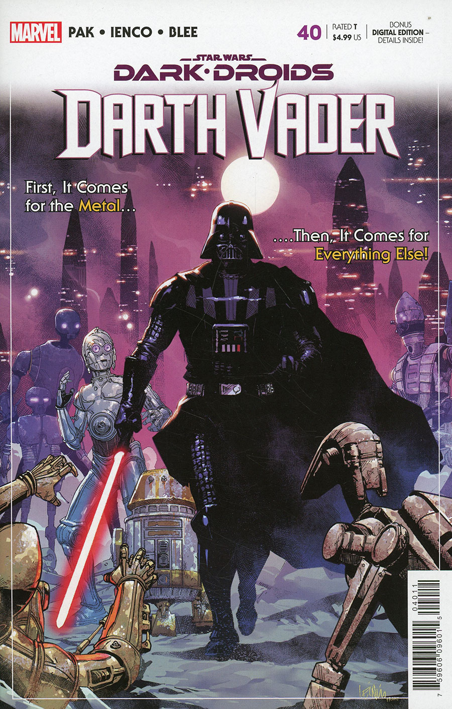 Star Wars Darth Vader #40 Cover A Regular Leinil Francis Yu Cover (Dark Droids Tie-In)