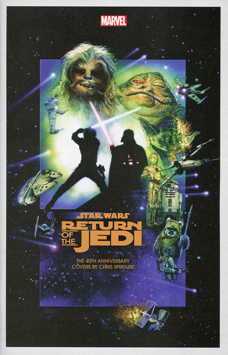 Star Wars Return Of The Jedi 40th Anniversary Covers By Chris Sprouse #1 (One Shot) Cover B Variant Drew Struzan Movie Poster Cover