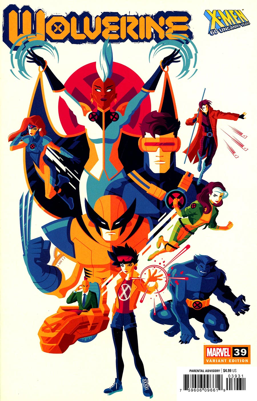 Wolverine Vol 7 #39 Cover B Variant Tom Whalen X-Men 60th Anniversary Cover (Fall Of X Tie-In)