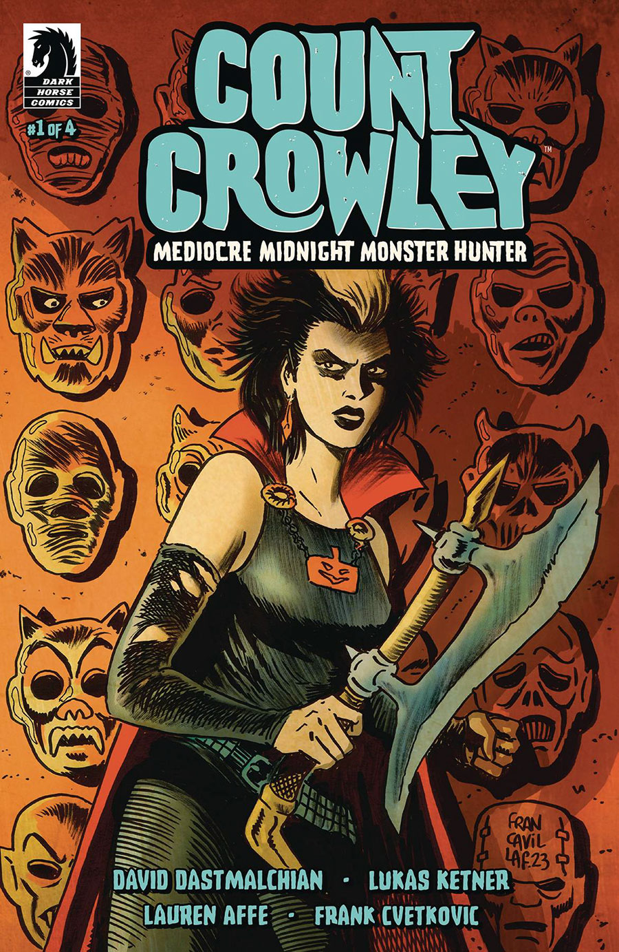 Count Crowley Mediocre Midnight Monster Hunter #1 Cover B Variant Francesco Francavilla Cover