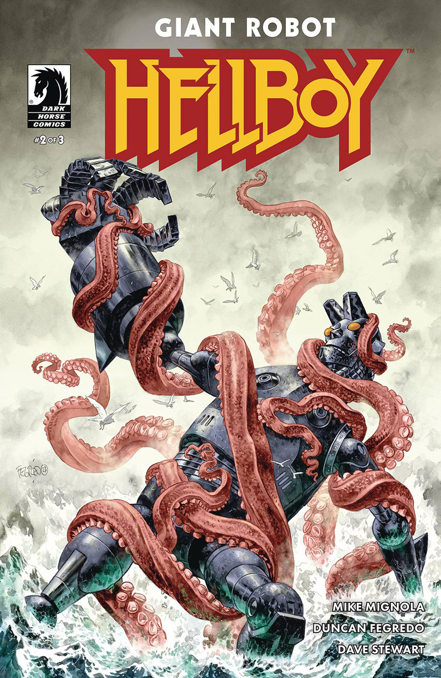 Giant Robot Hellboy #2 Cover A Regular Duncan Fegredo Cover
