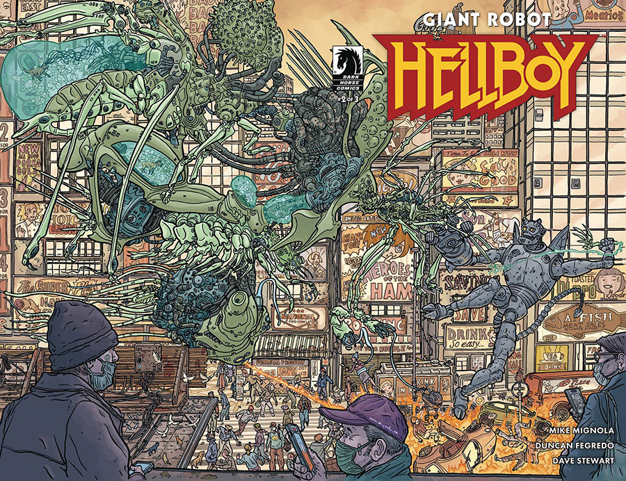 Giant Robot Hellboy #2 Cover B Variant Geof Darrow Wraparound Cover