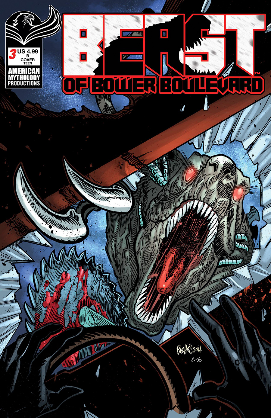 Beast Of Bower Boulevard #3 Cover B Variant Buz Hasson Cover