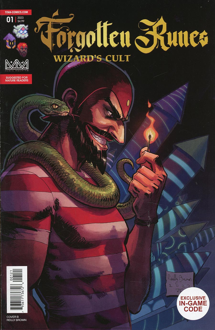 Forgotten Runes Wizards Cult #1 Cover B Variant Reilly Brown Cover
