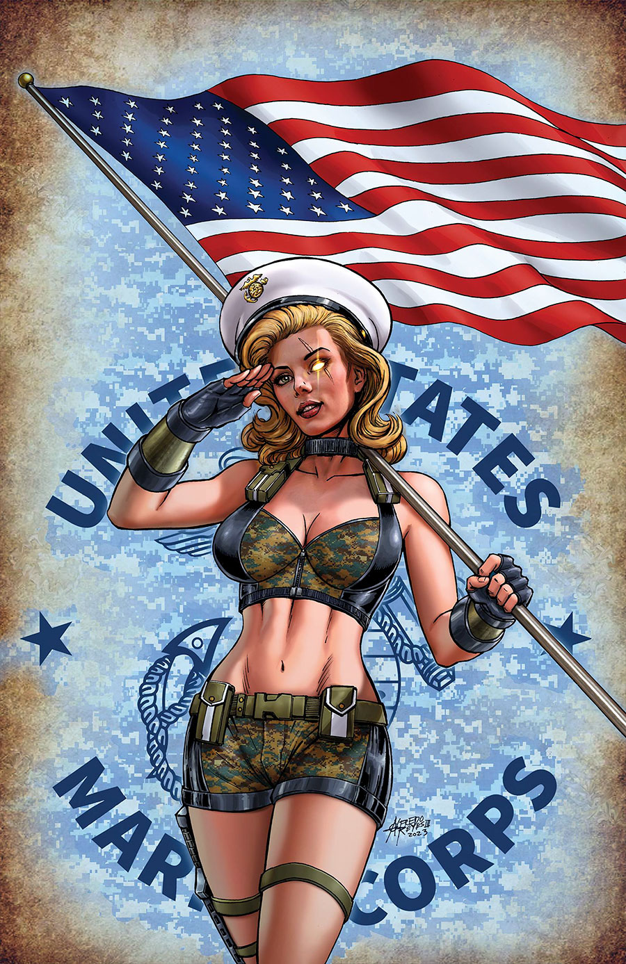 Grimm Fairy Tales 2023 Armed Forces Appreciation #1 (One Shot) Cover A Alfredo Reyes