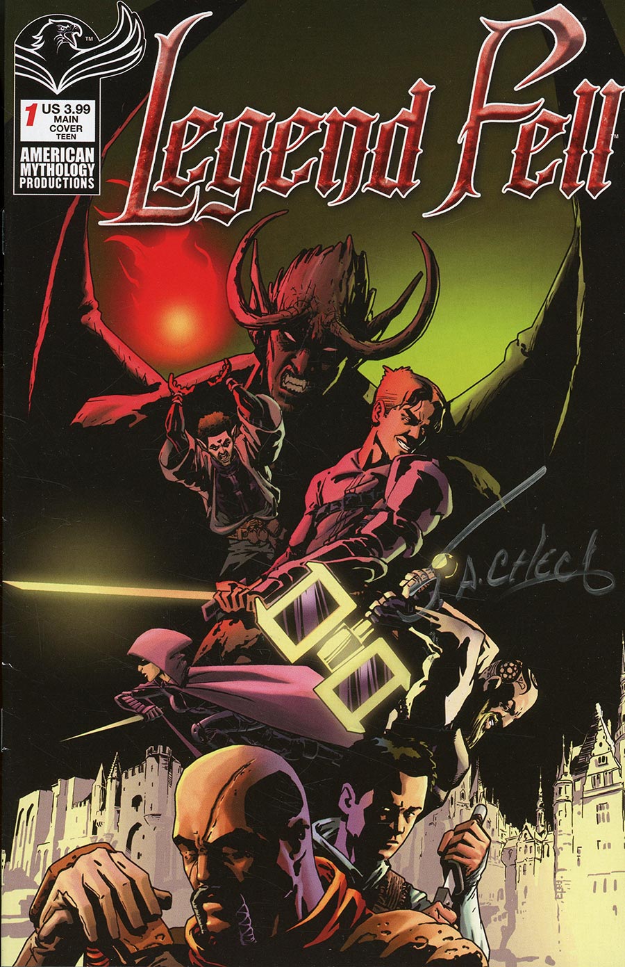 Legend Fell #1 Cover F Regular Vincent Spencer Cover Signed By SA Check