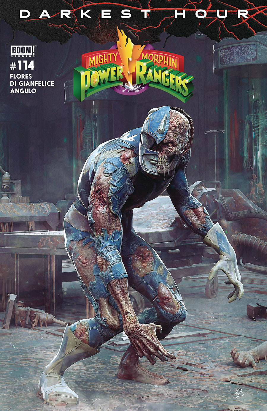 Mighty Morphin Power Rangers (BOOM Studios) #114 Cover B Variant Bjorn Barends Dark Grid Cover
