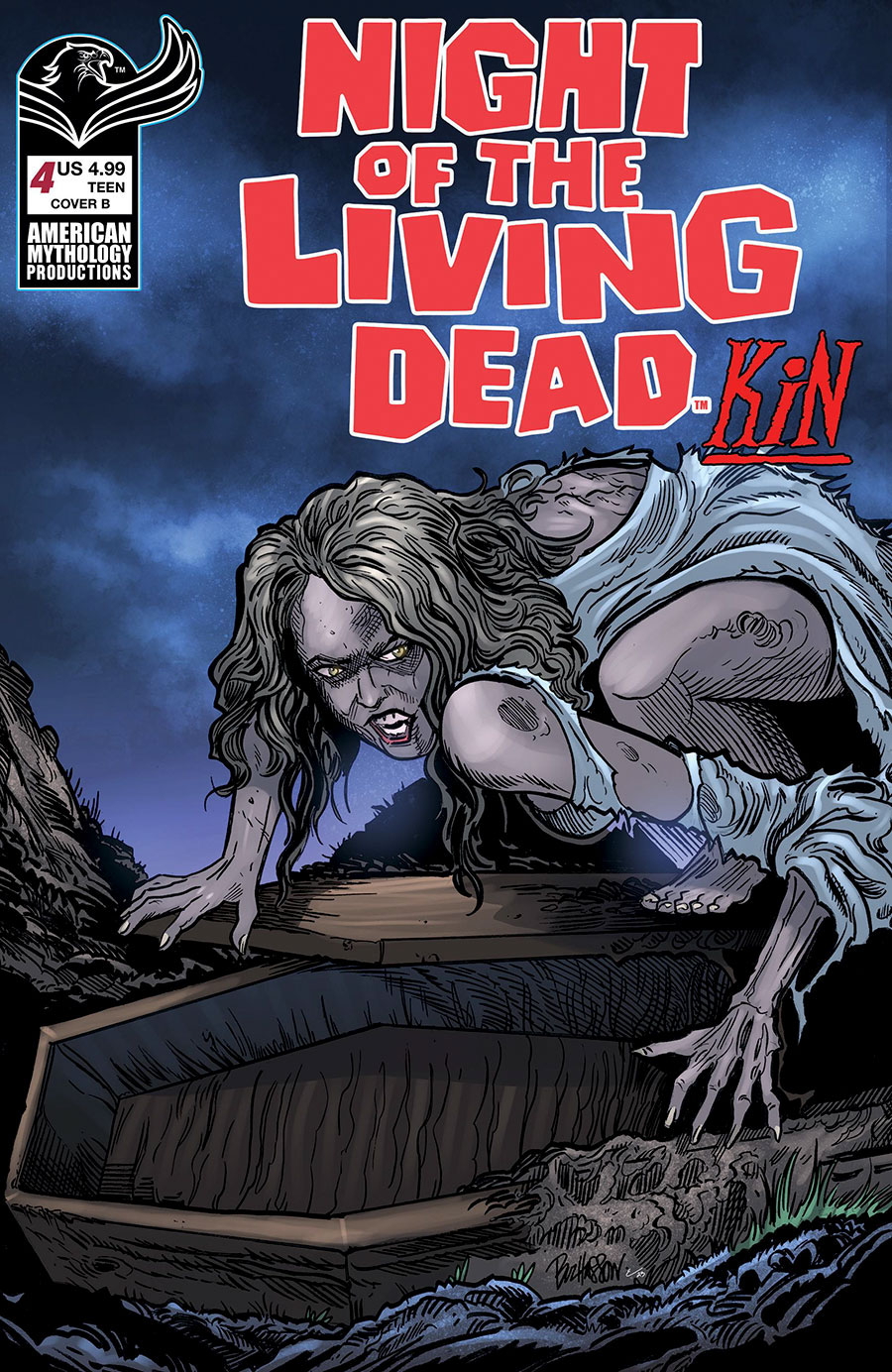 Night Of The Living Dead Kin #4 Cover B Variant Buz Hasson Cover