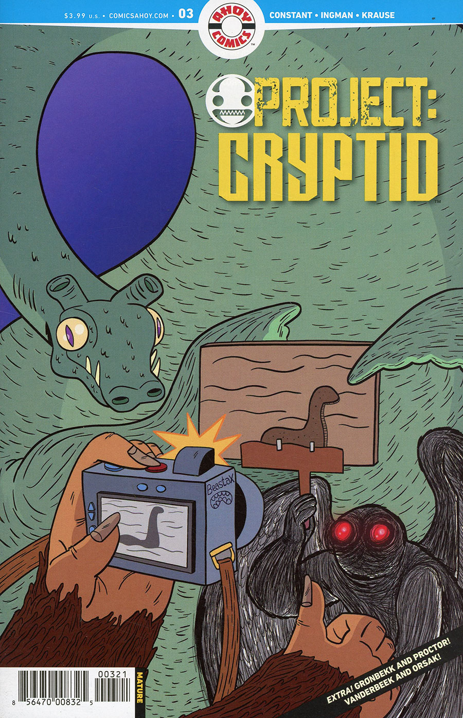 Project Cryptid #3 Cover B Variant Mattie Lubchansky Cover