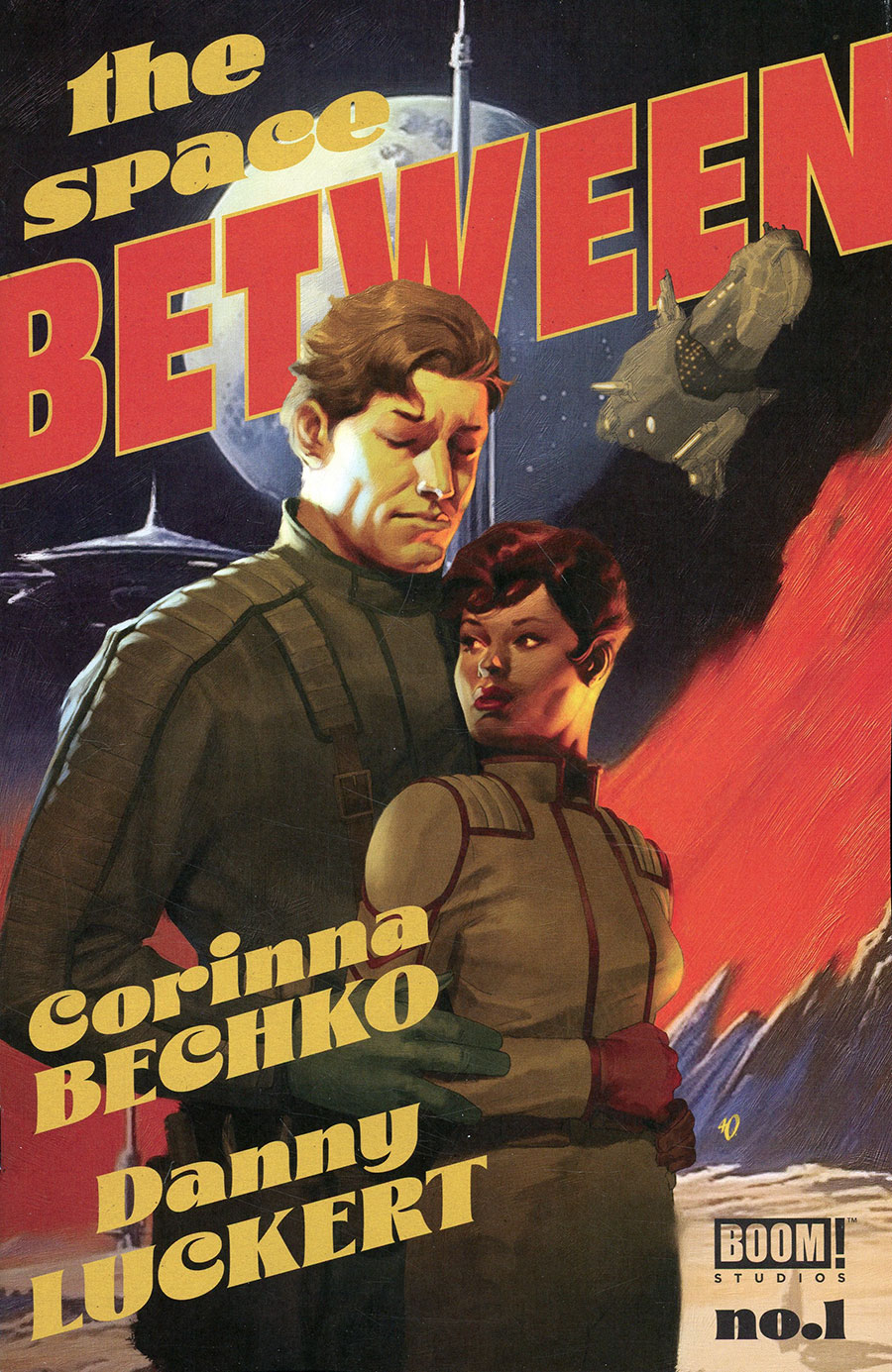 Space Between #1 Cover B Variant Ariel Olivetti Pulp Cover