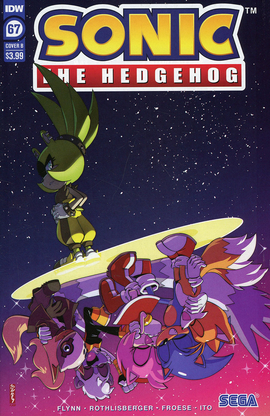Sonic The Hedgehog Vol 3 #67 Cover B Variant Ryan Jampole Cover