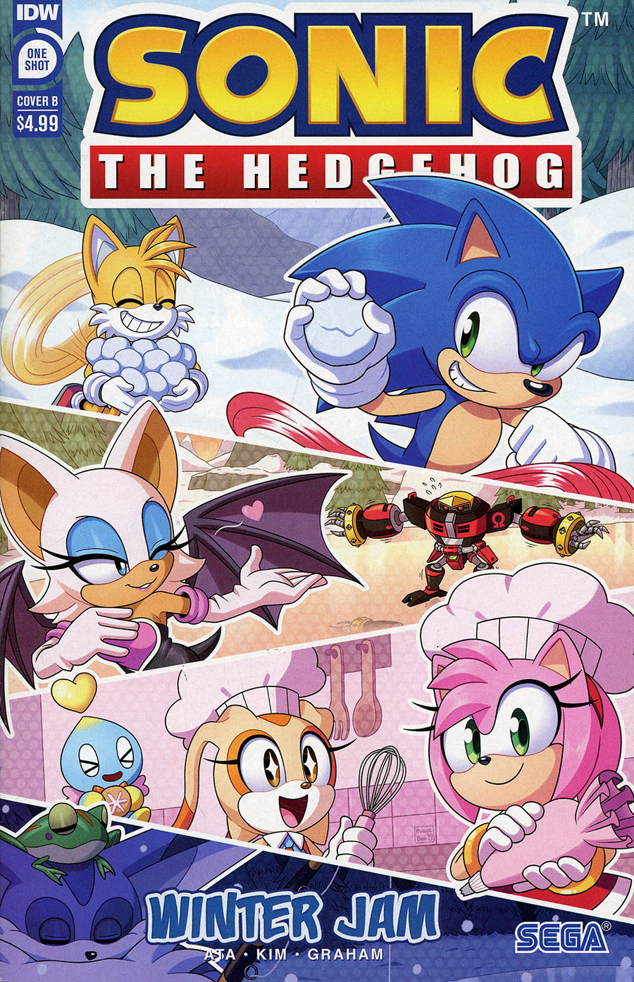 Sonic The Hedgehog Winter Jam #1 (One Shot) Cover B Variant Abigail Oz Cover