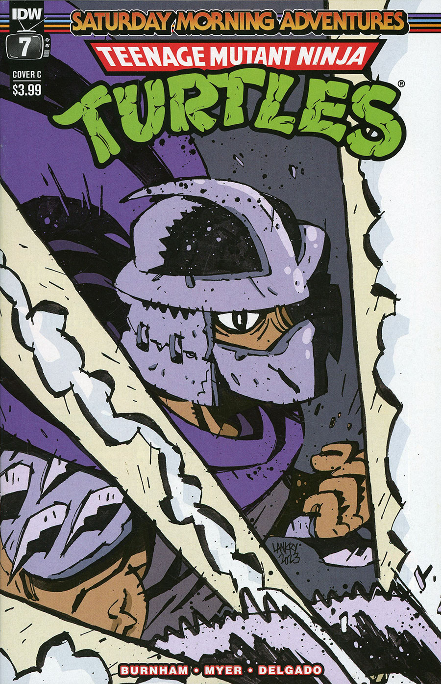 Teenage Mutant Ninja Turtles Saturday Morning Adventures Continued #7 Cover C Variant Jon Lankry Cover