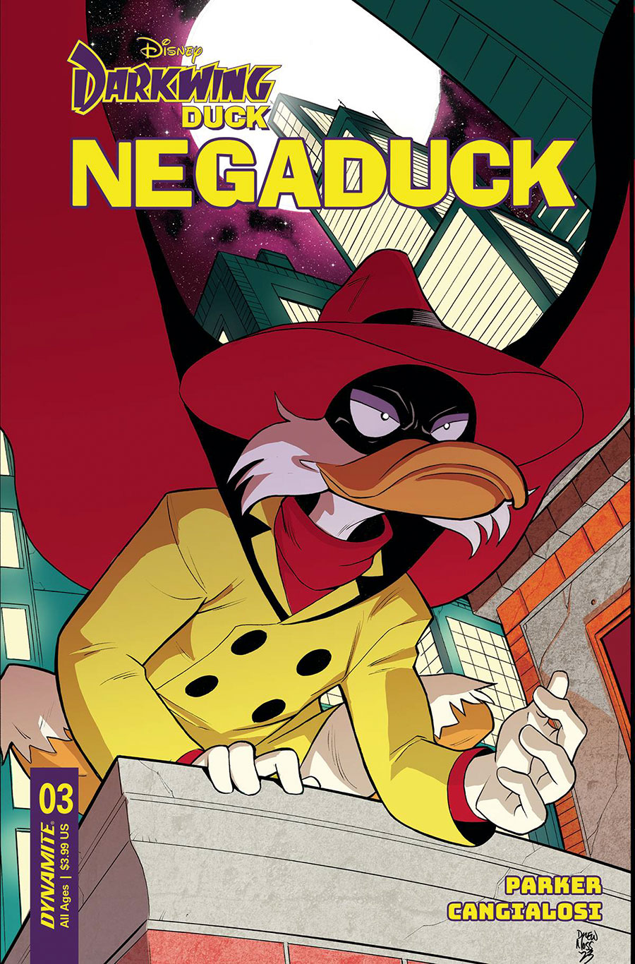 Darkwing Duck Negaduck #3 Cover B Variant Drew Moss Cover