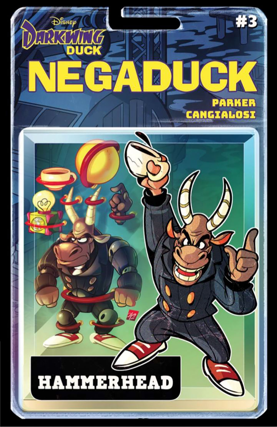 Darkwing Duck Negaduck #3 Cover E Variant Action Figure Cover